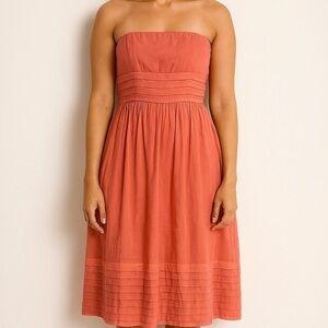 J Crew strapless silk dress